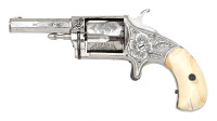 Engraved Hopkins & Allen XL No. 3 Spur Trigger Revolver