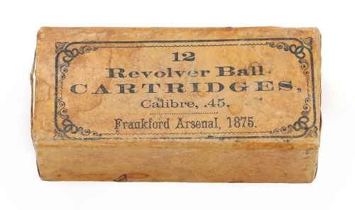 Frankford Arsenal 1875-Dated 45 Caliber Revolver Ball Cartridges
