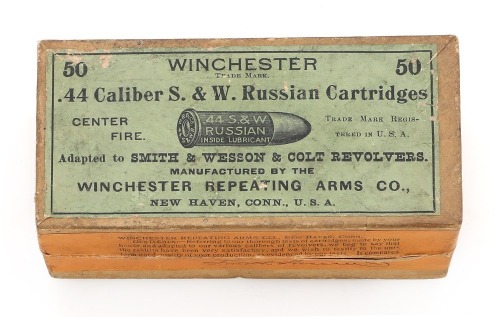 Collectible Winchester .44 Caliber S&W Russian Cartridges