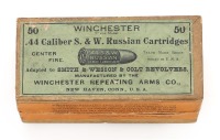 Collectible Winchester .44 Caliber S&W Russian Cartridges
