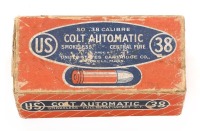 U.S. Cartridge Company 38 Colt Automatic Cartridges