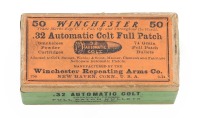 Collectible Winchester .32 Automatic Colt Full Patch Cartridges