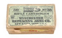 Collectible Winchester .38 Long Rifle cartridges
