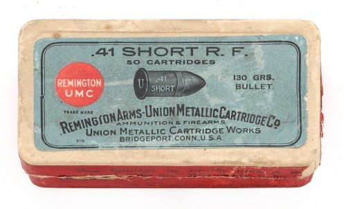 Collectible Remington .41 Short Rimfire Cartridges