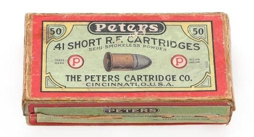 Collectible Peters .41 Short Rimfire Cartridges