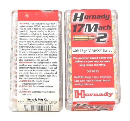 Hornady 17 Mach 2 V-MAX Ammunition