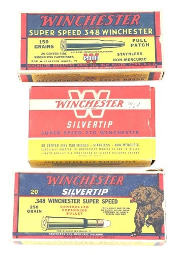 Winchester 270 and 348 Ammunition