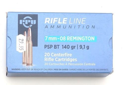 PPU Rifle Line 7mm-08 Rem Ammunition
