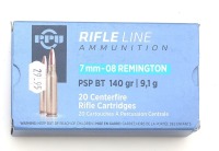 PPU Rifle Line 7mm-08 Rem Ammunition