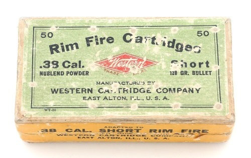Collectible Western 38 Short Rim Fire Ammunition