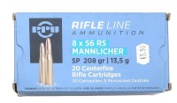 PPU Rifle Line 8X56 RS Mannlicher Ammunition