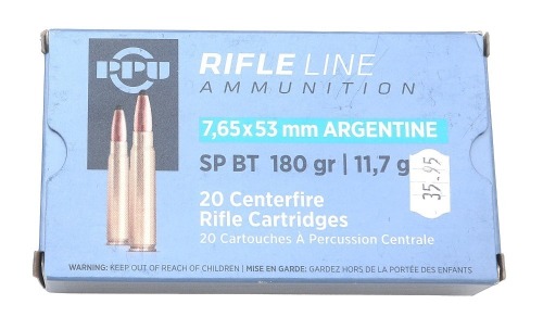 PPU Rifle Line 7.65X53mm Argentine Ammunition