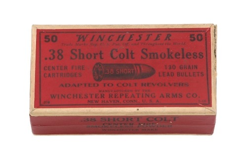 Collectible Winchester .38 Short Colt Cartridges