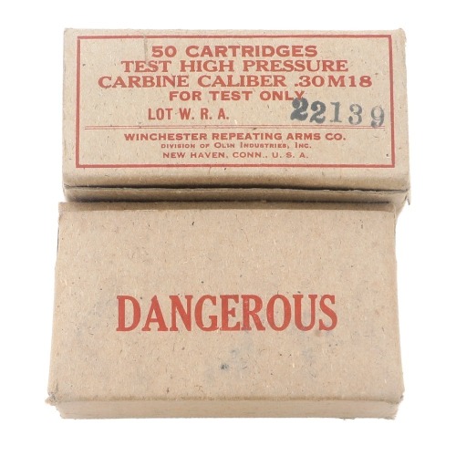 Winchester .30M18 High-Pressure Test Cartridges