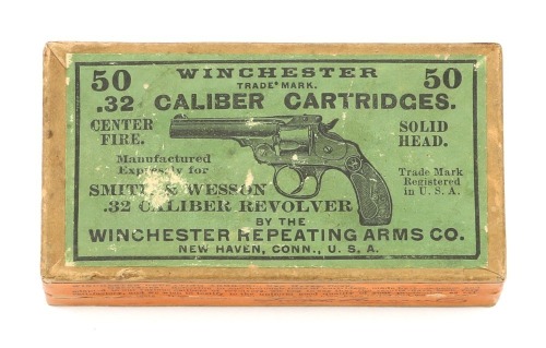 Collectible Winchester .32 Caliber S&W Cartridge Box
