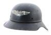 German Late Model Three-Piece Luftschutz Stahlhelm