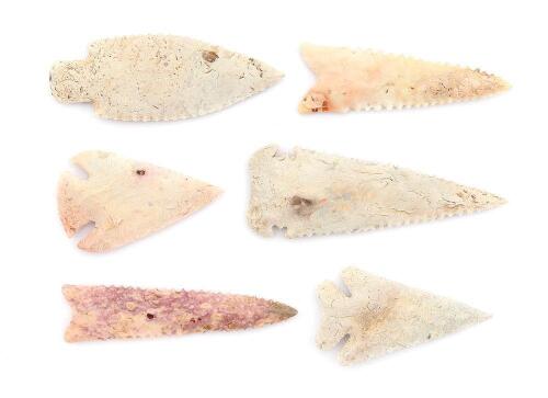 Contemporary Flint-Knapped Arrowheads