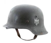 German M42 Stahlhelm with Applied Wehrmacht Decal