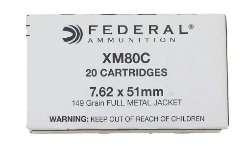 Federal XM80C 7.62x51mm Ammunition