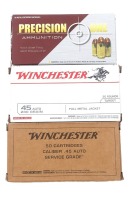 Assorted 45 ACP Ammunition