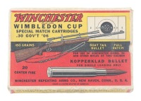 Winchester Wimbledon Cup Special 30 Gov&rsquo;t &lsquo;06 Match Cartridges