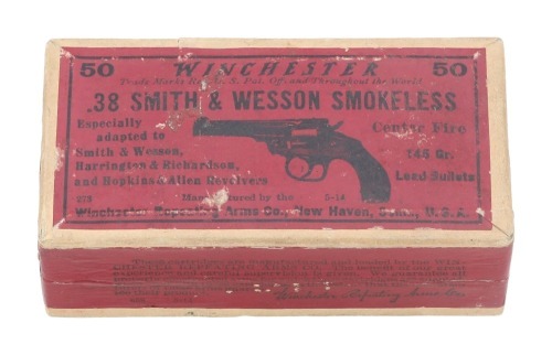 Collectible Winchester .38 Smith & Wesson Cartridges