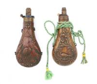 Bird Powder Flasks