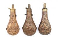 Oak Leaf Powder Flasks