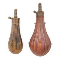 Antique Fluted Powder Flasks