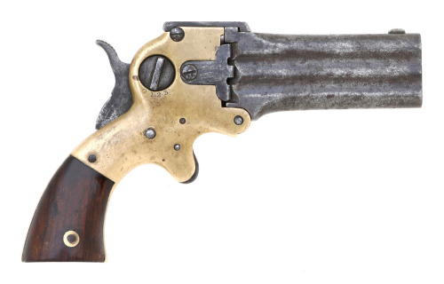W.W. Marston Superposed Three-Barrel Deringer