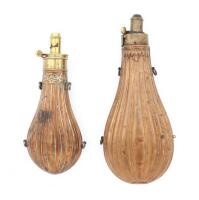 Antique Fluted Powder Flasks