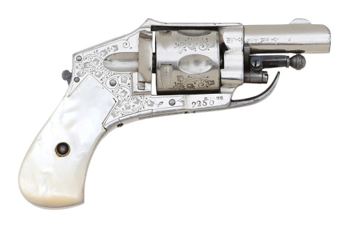 Lovely Engraved Belgian Baby Hammerless Revolver