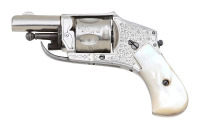 Lovely Engraved Belgian Baby Hammerless Revolver - 2