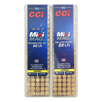 CCI 22 LR Mini Mag Hollow Point Varmint Ammunition