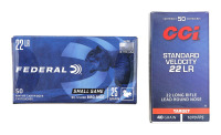 CCI and Federal 22 LR Ammunition