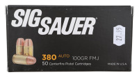 Sig Sauer 380 Auto Ammunition