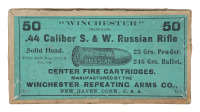 Collectible Winchester .44 S&W Russian Rifle Cartridges
