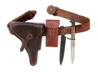 German WWI Belt, Holster, and Knife