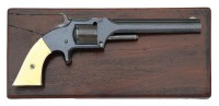 Attractive Cased Smith & Wesson No. 2 Army Revolver with Carved Ivory Grip - 2