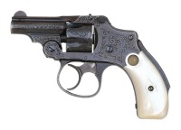 Smith & Wesson Factory Engraved 32 Safety Hammerless Bicycle Revolver