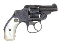 Smith & Wesson Factory Engraved 32 Safety Hammerless Bicycle Revolver - 2