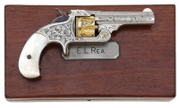 Wonderful New York Cased & Engraved "Eagle Lake 1892" Smith & Wesson 32 Single Action Revolver - 2