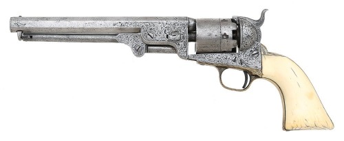 Colt Factory Engraved Model 1851 Navy Percussion Revolver