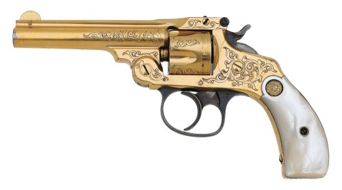 Smith & Wesson Factory Engraved & Gold-Plated 32 Double Action Revolver