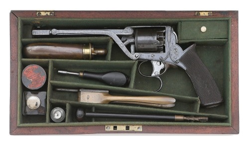 Cased Tranter Second Model Double Action Percussion Revolver Identified to F.H. Forshall, Royal Artillery Medical Staff