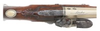 Attractive Pair Of Ketland German Silver-Mounted Flintlock Officers Pistols - 4