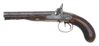 Attractive British Percussion Double Pistol by Manton