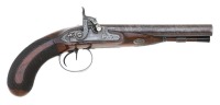 Attractive British Percussion Double Pistol by Manton - 2