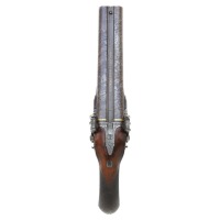 Attractive British Percussion Double Pistol by Manton - 4
