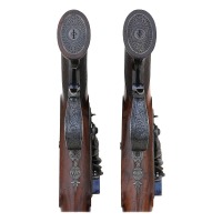 Excellent Pair Of British Saw-Handle Flintlock Dueling Pistols by William Parker - 3